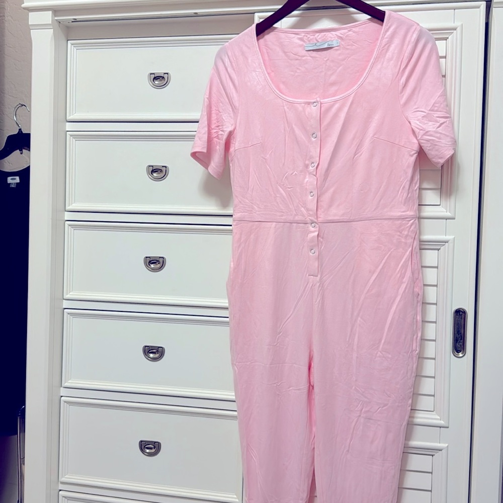 ByEgreis lounge onesie pink.